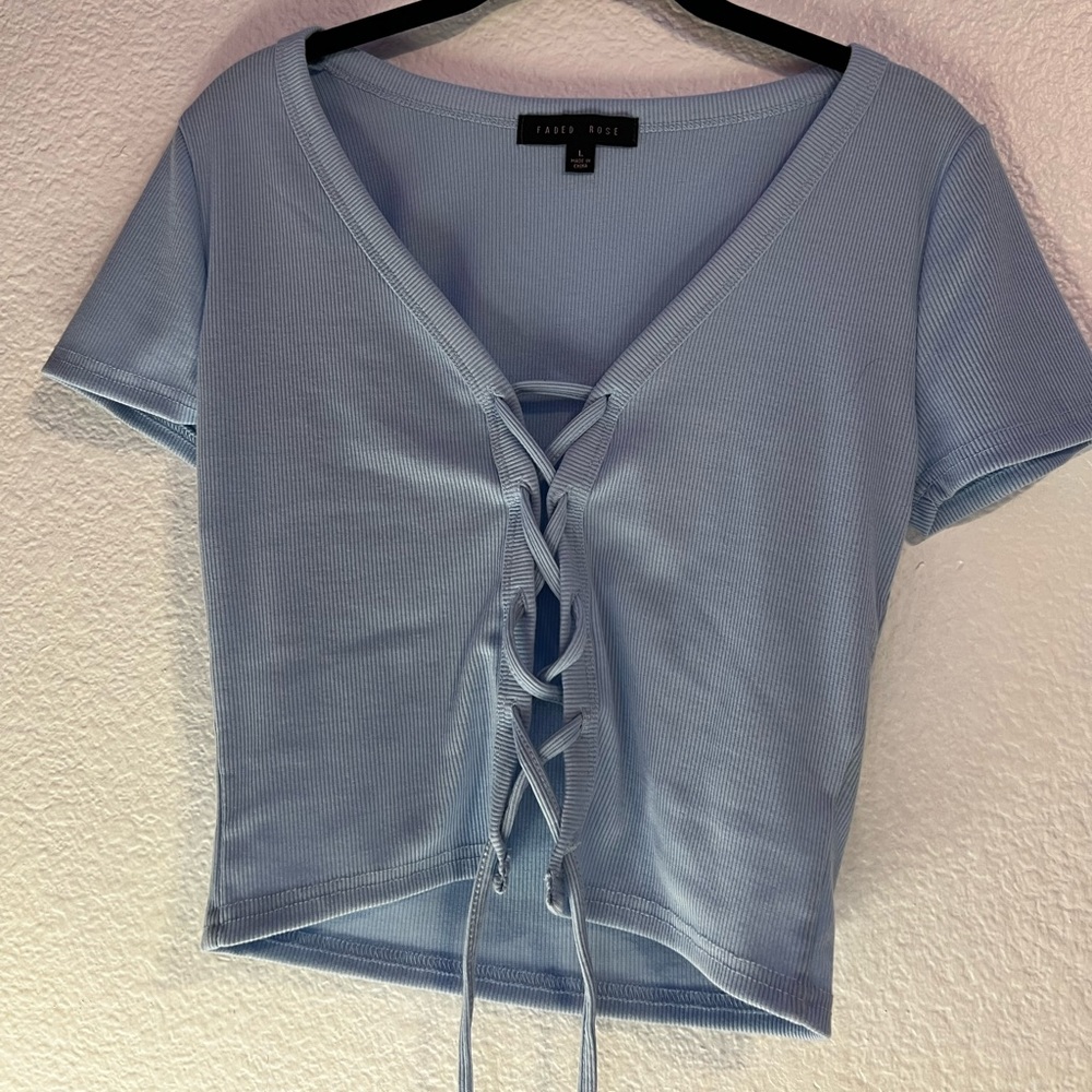 Front tie Crop Top
